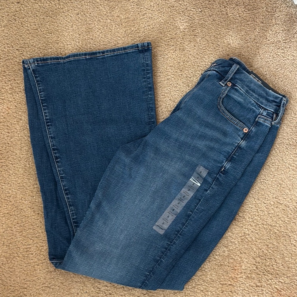 NWT American Eagle Curvy Flar 8 Regular Super High Rise Next Level Stretch